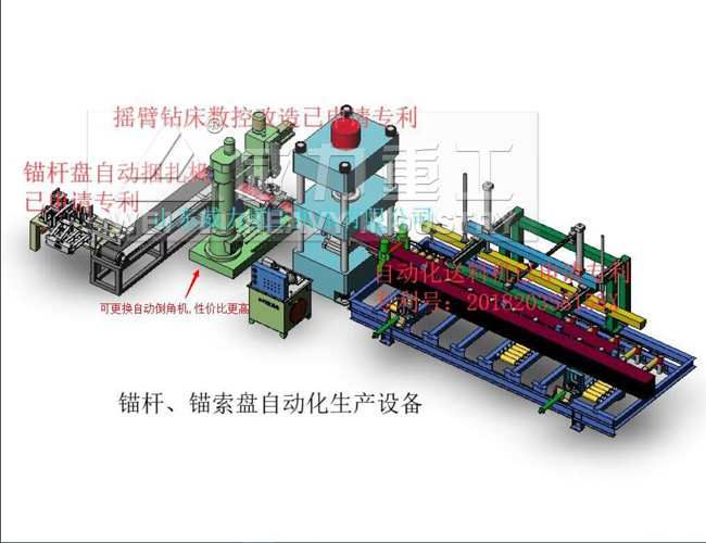 315噸錨桿托盤專用液壓機全自動生產線